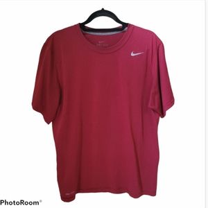 Nike men's dri-fit red t-shirt size large tee